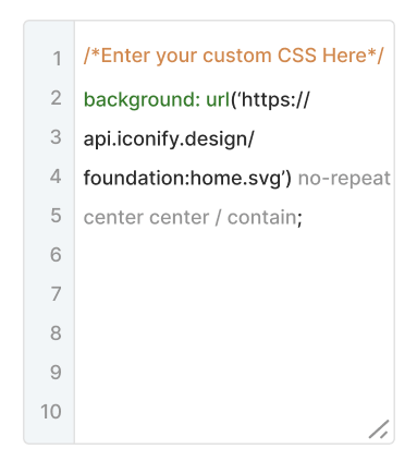 Custom CSS