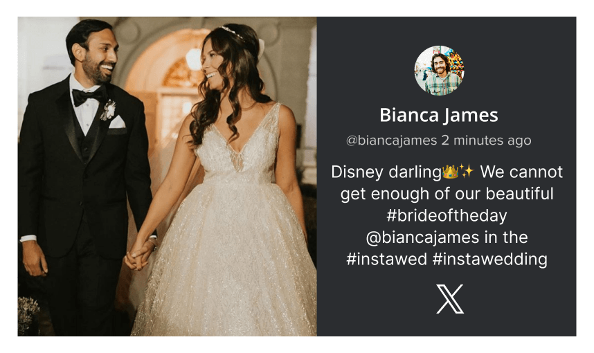 Twitter Wedding Wall