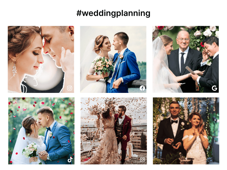 Wedding Hashtag Wall